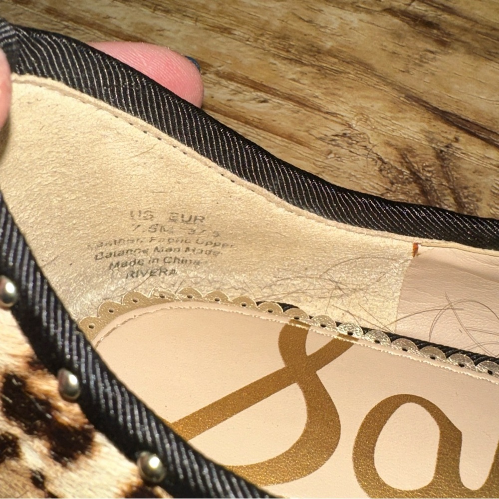Sam Edelman Rivera Flats Animal Print Sz 7.5 - Picture 9 of 17